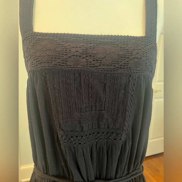 M.A.B.E. Black Boho Style Maxi Tank Dress - Picture 2 of 4